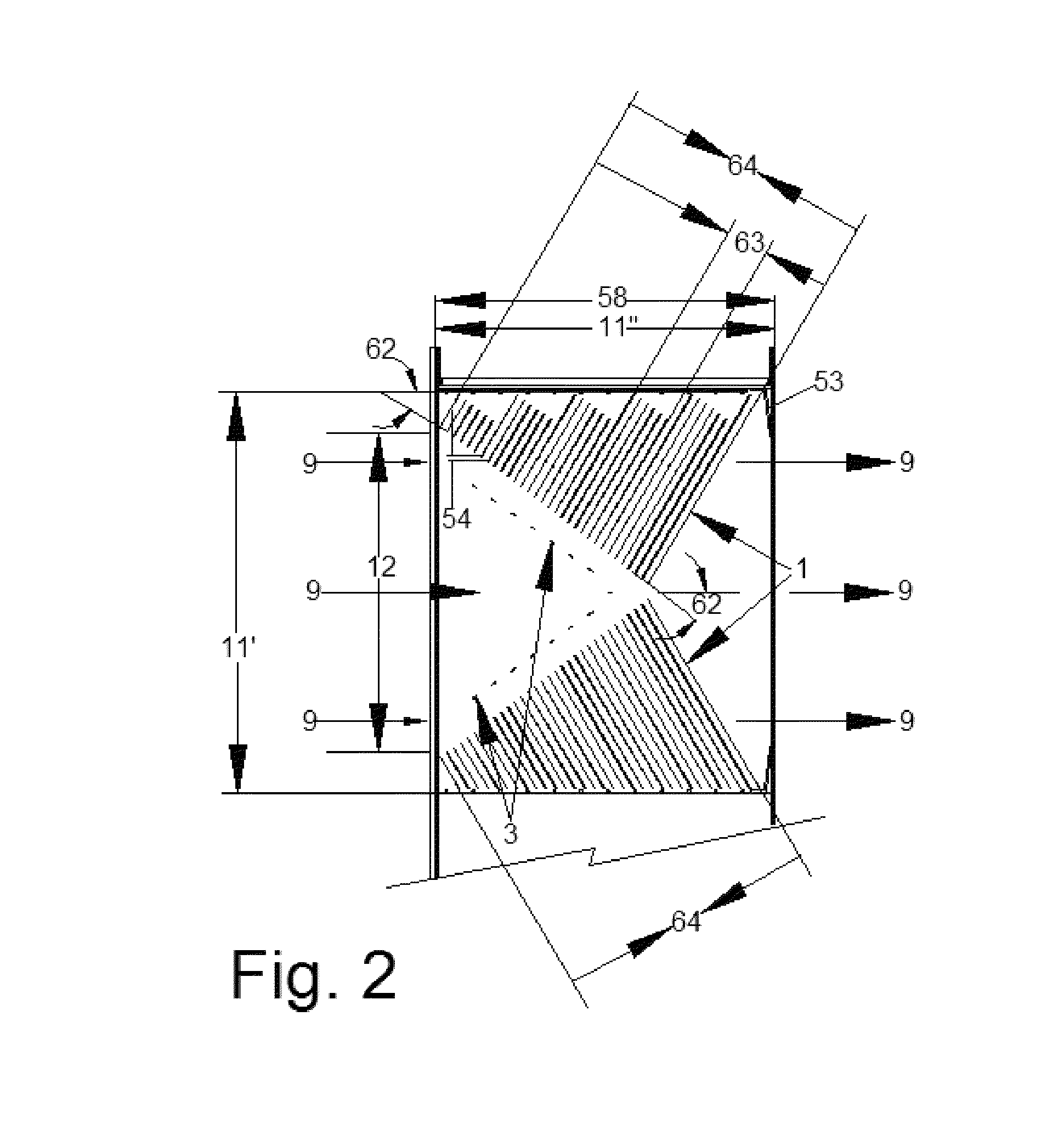 Vane electrostatic precipitator