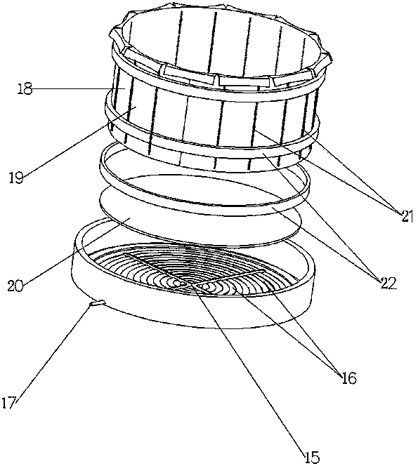 Testing apparatus for preparing large-diameter remolded soft clay sample