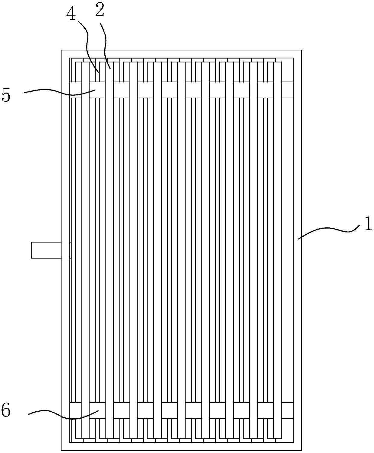 Two-level type sewage treatment grid plate