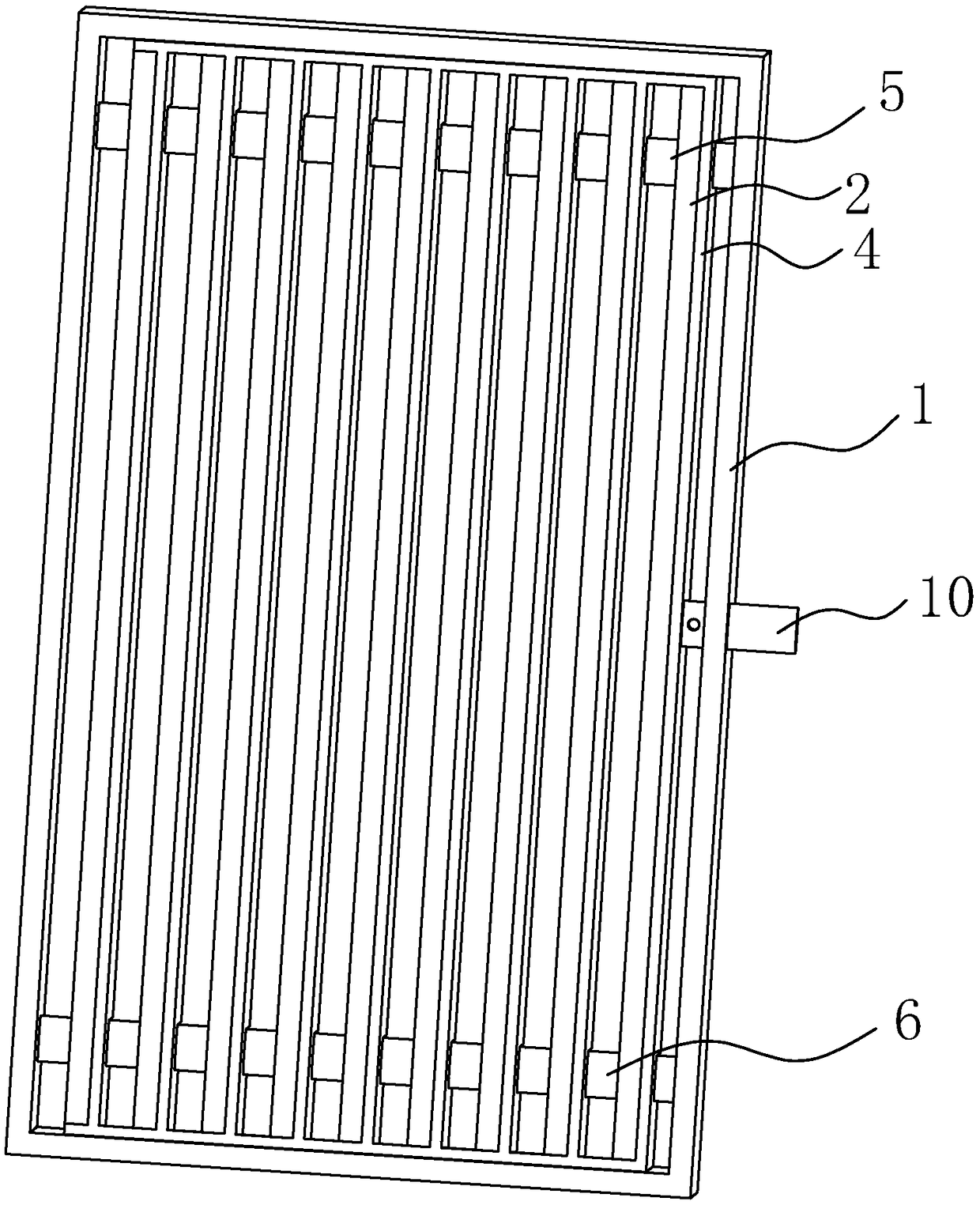 Two-level type sewage treatment grid plate