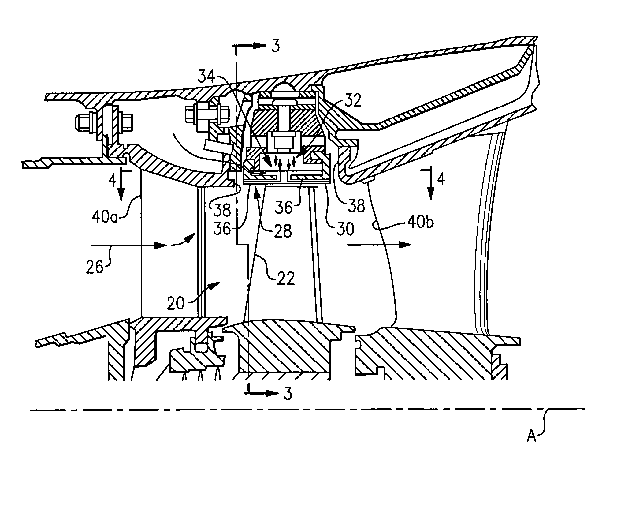 Shroud with aero-effective cooling