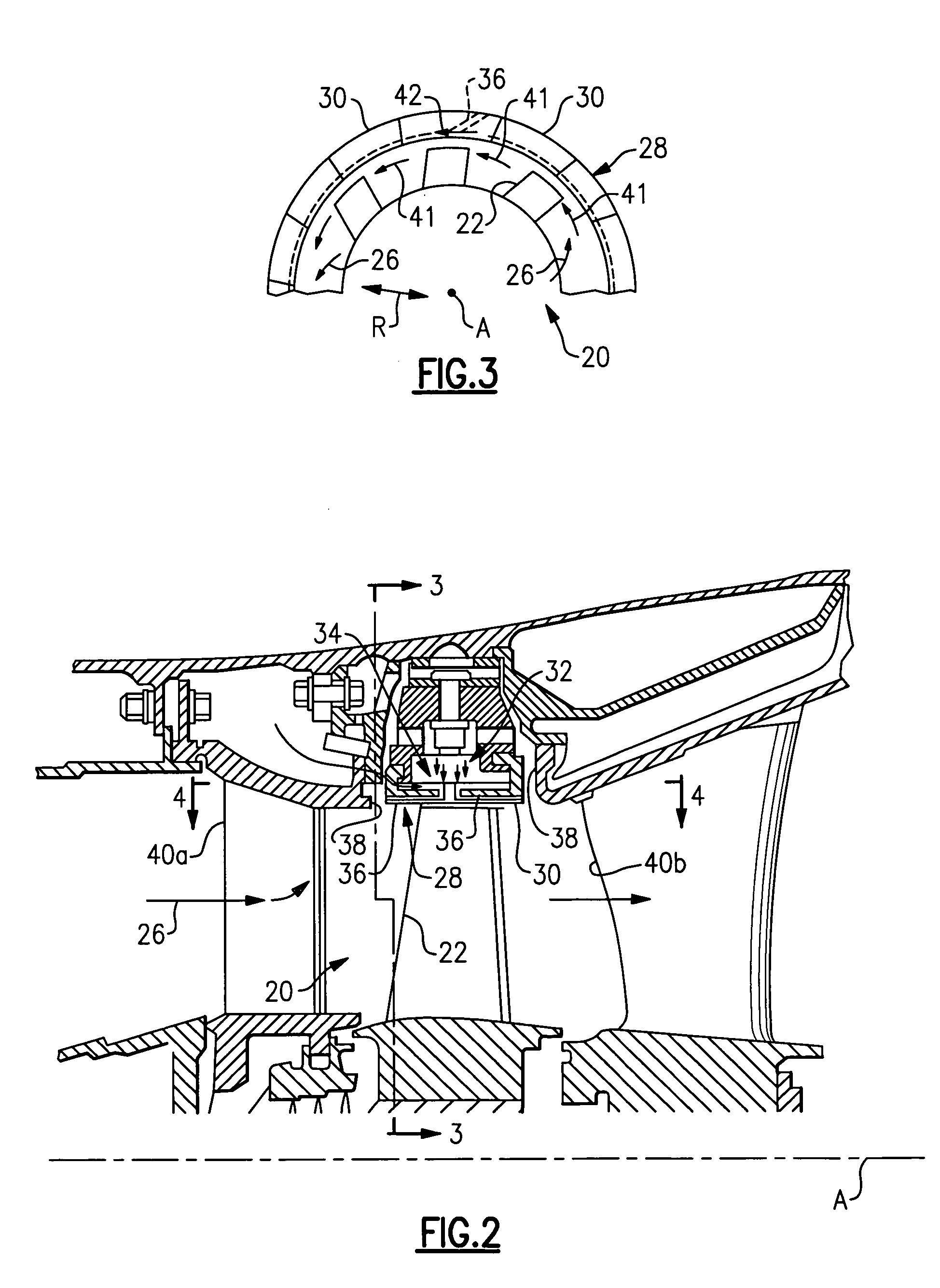 Shroud with aero-effective cooling