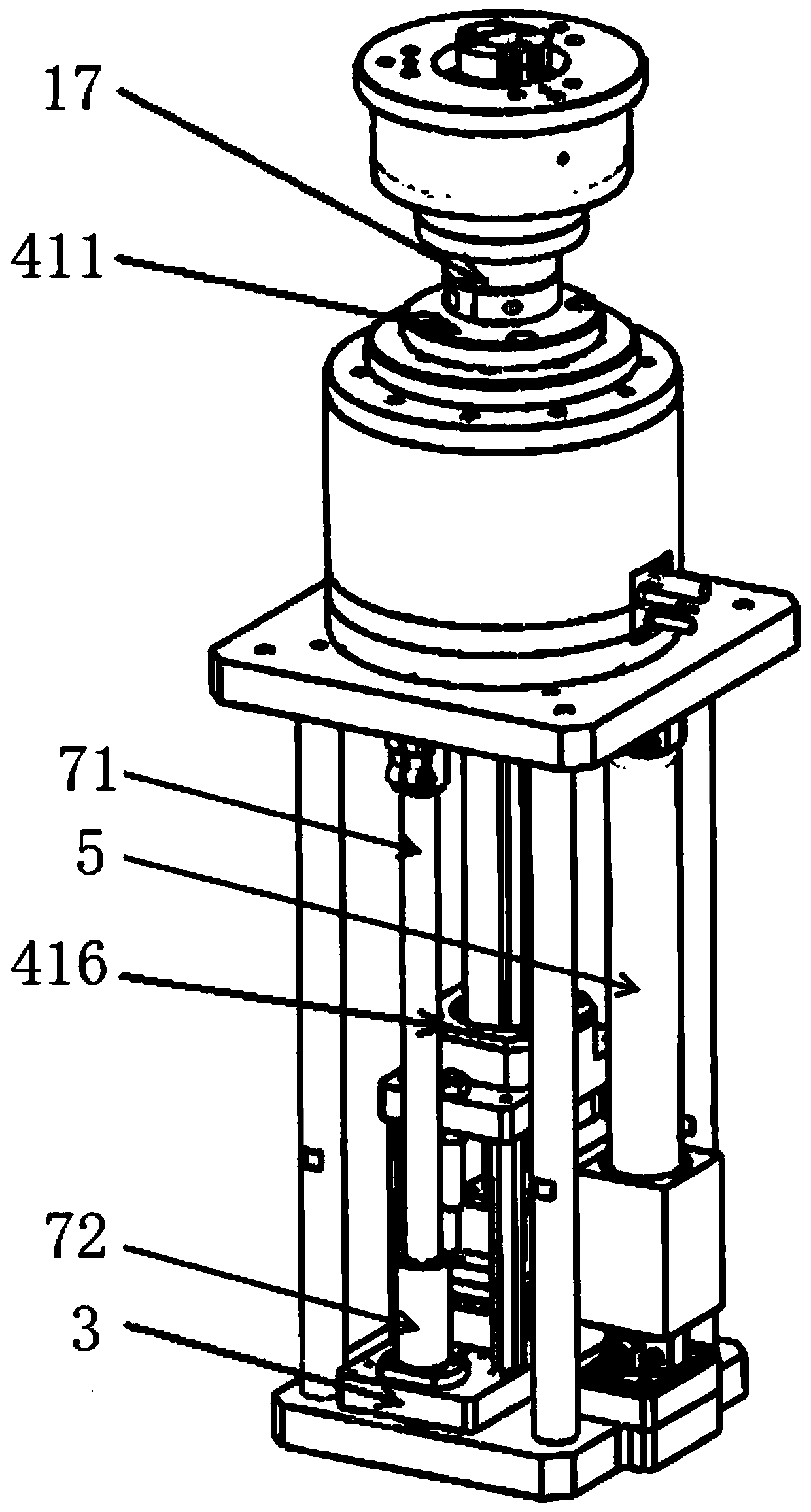 A wheel hub detection auxiliary device