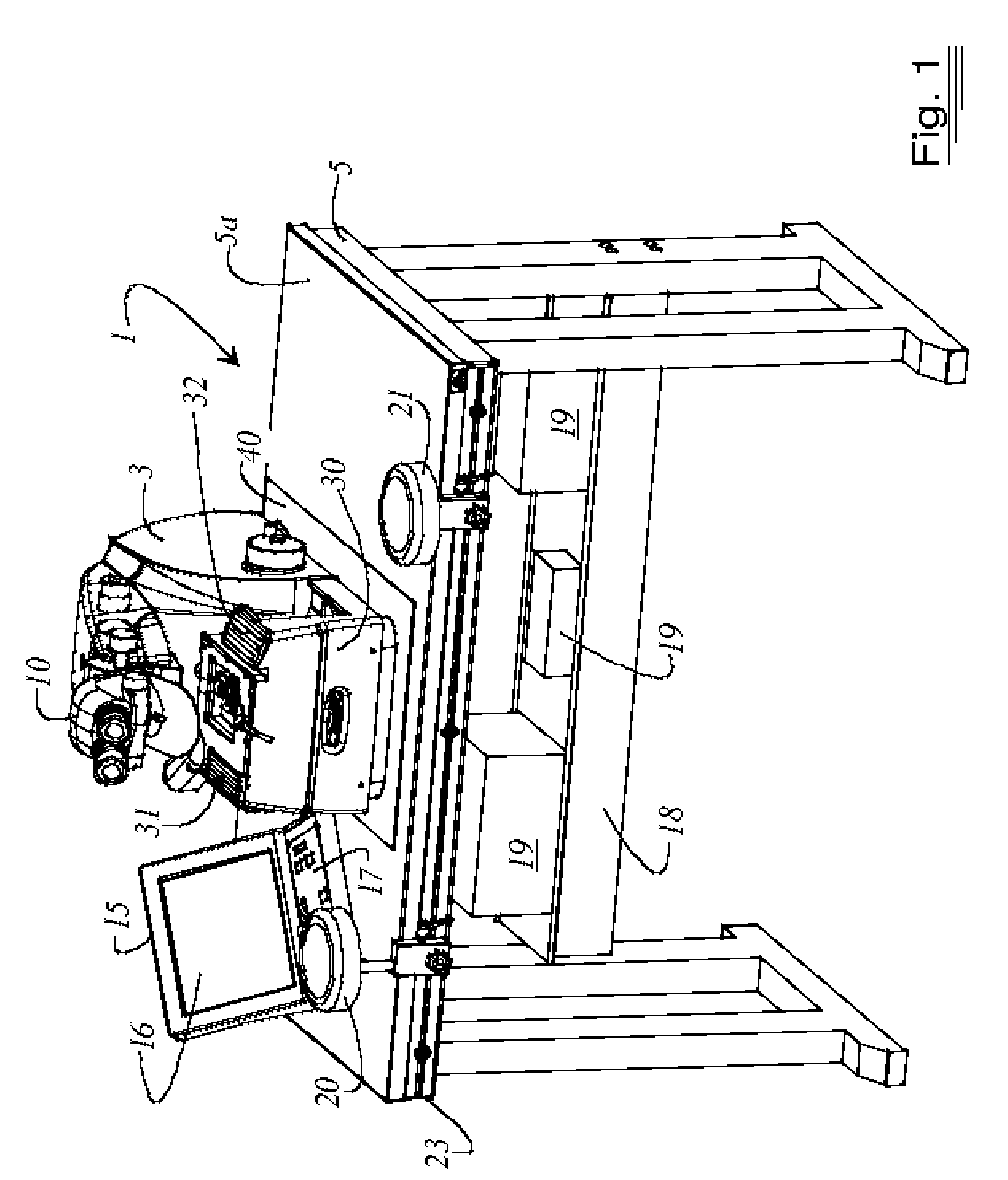 Device and method for trimming samples