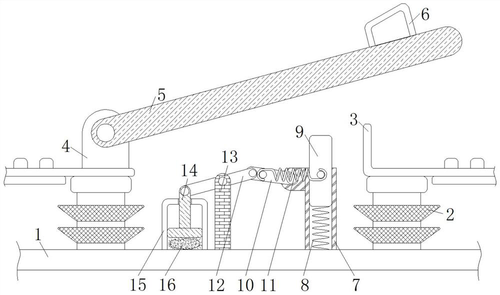 A pressurized prompting power system knife switch