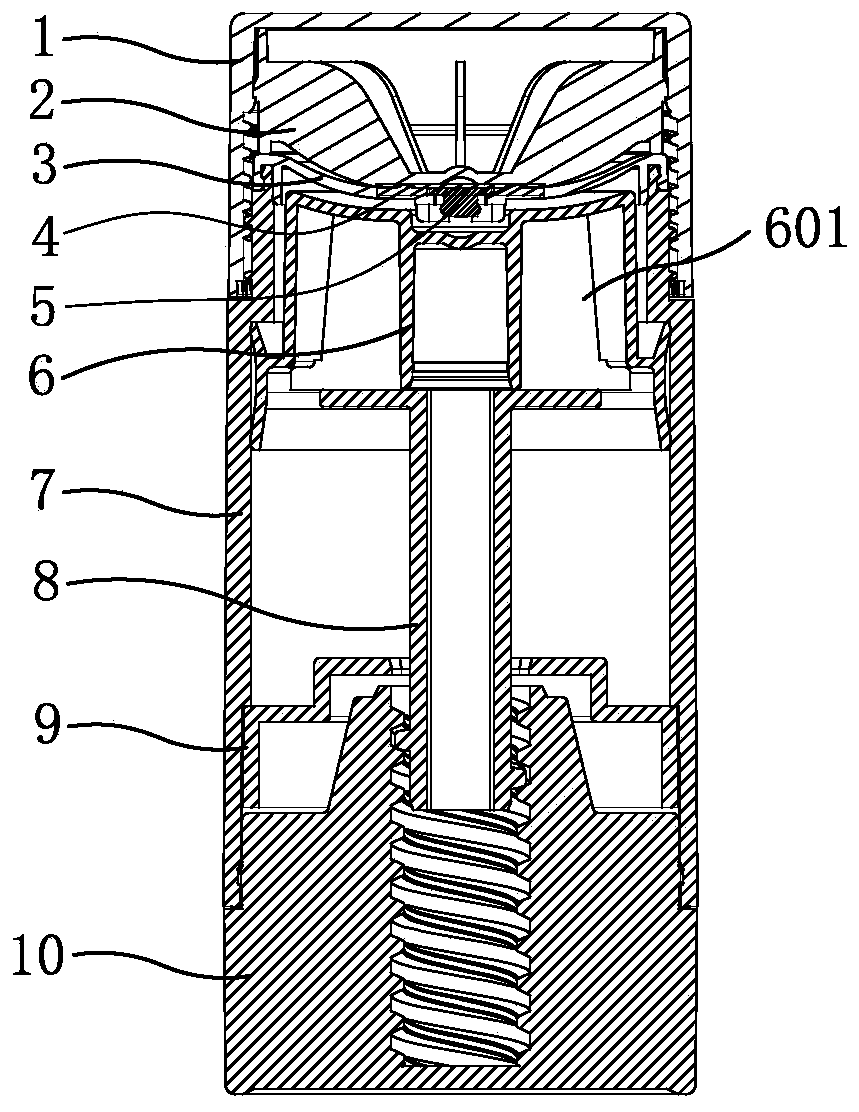 Rotary mechanical vacuum flask and material preparation method thereof