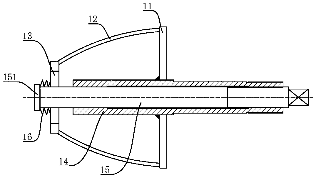 A squirrel cage steel pipe connection device