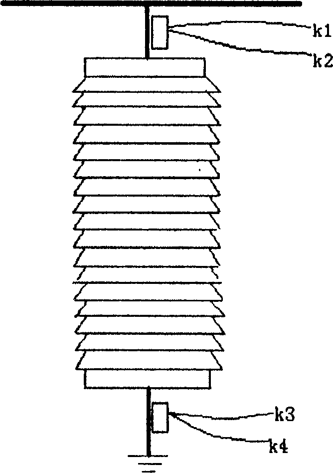 Testing method for on-line monitoring internal insulation incipient fault of electric equipment