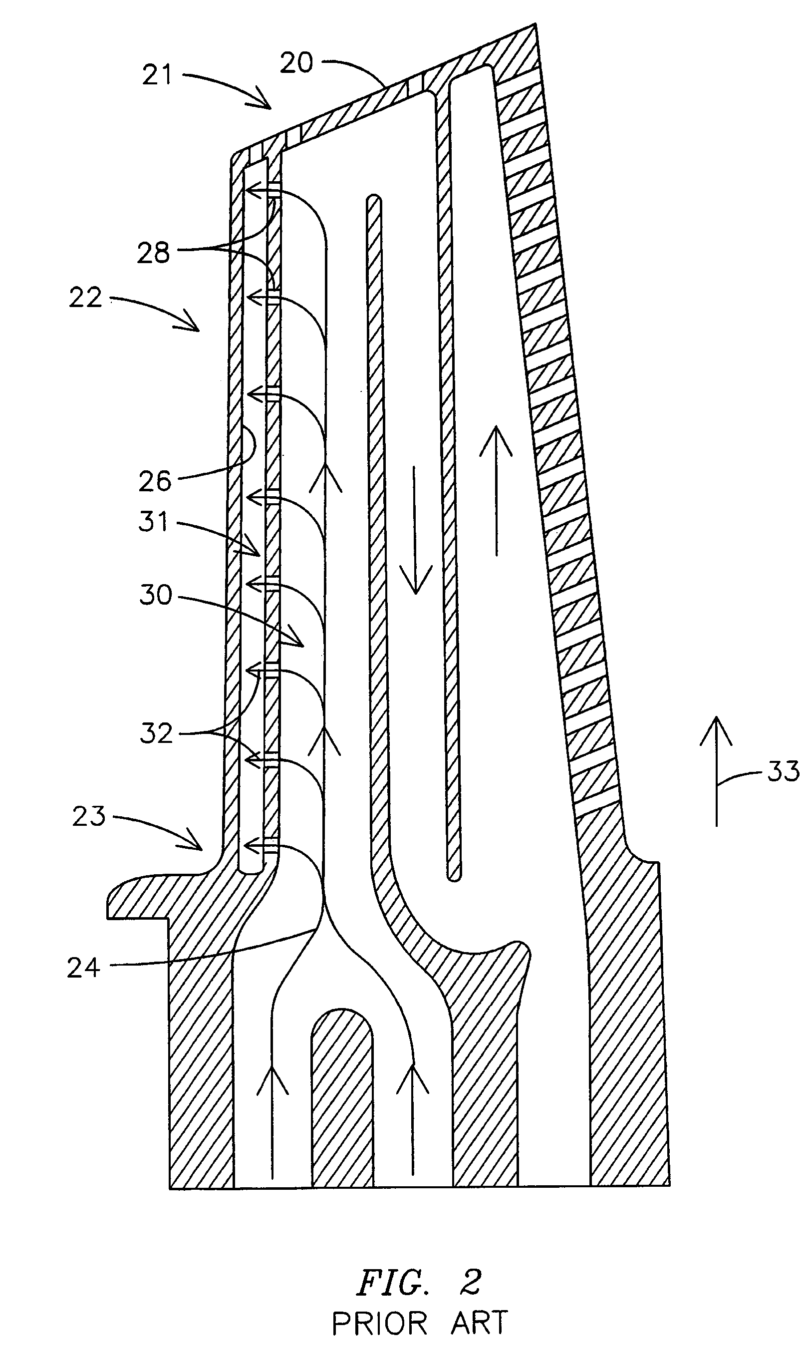 Gas turbine airfoil leading edge cooling