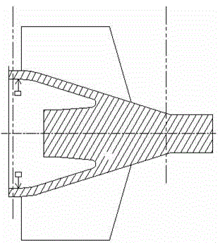 Blade type value checking method for precision casting type spray pushing impeller