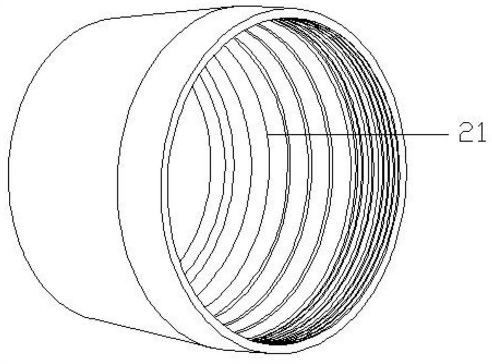 Flushing device with porous rotary jet structure