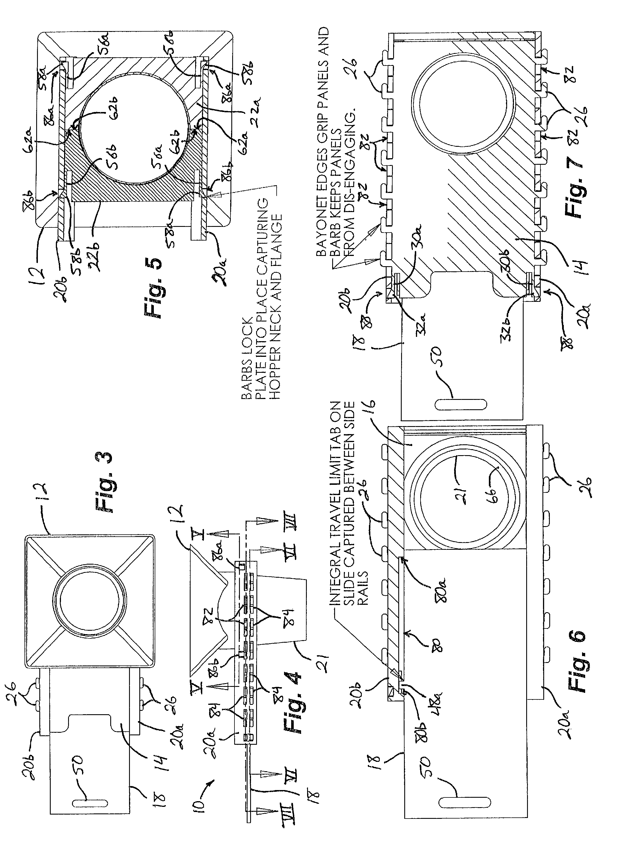 Slide valve for dry goods