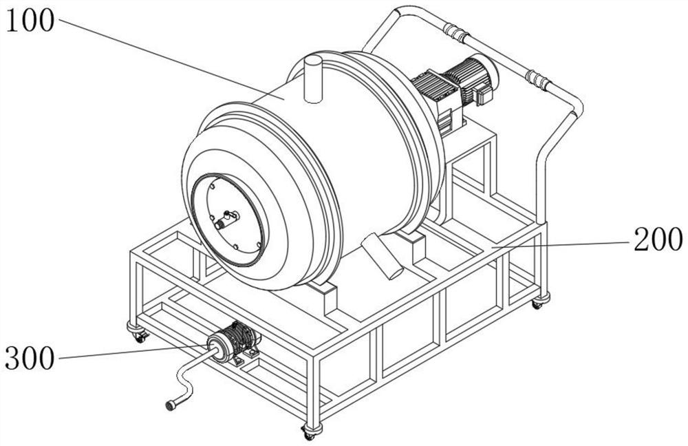 Pork preserved product pickling device based on overturning and mixing