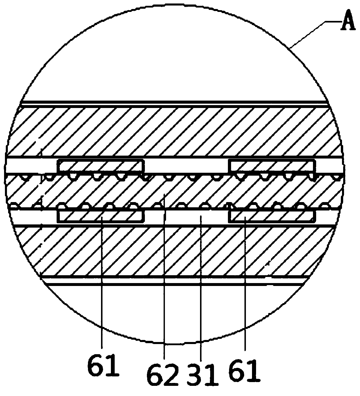 A food processing mixing and stirring device and its use method