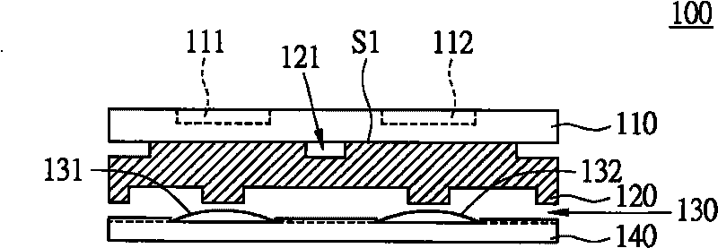 Plane type key structure