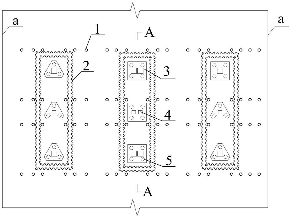 Platform construction method capable of being recycled at river channel flood discharge port