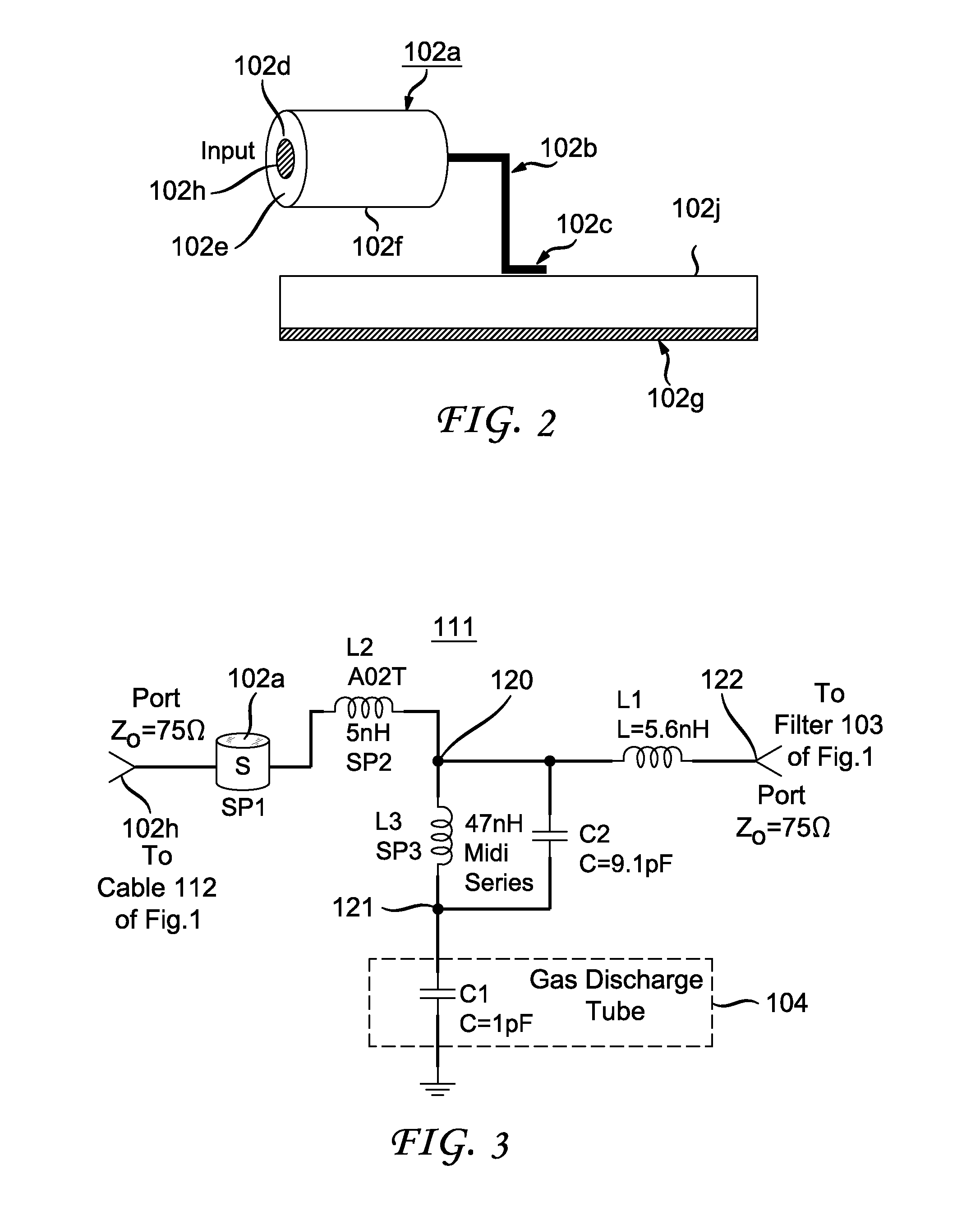 Surge protector for a transmission line connector