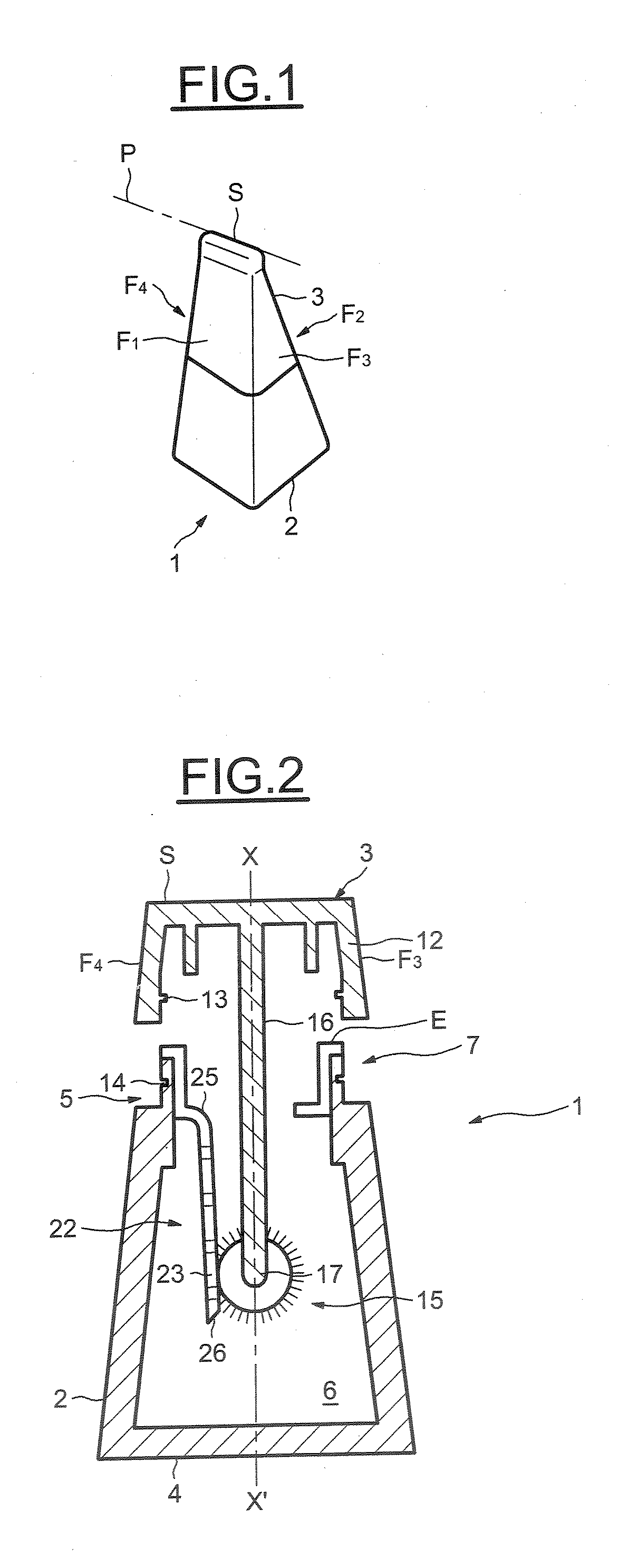 Device for packaging and applying a cosmetic or care product having a rotating component and corresponding application method