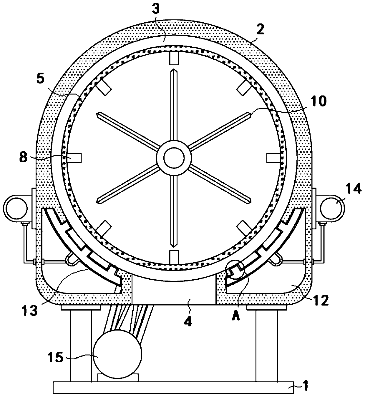 Treatment device for plastic needle cylinder of disposable medical syringe