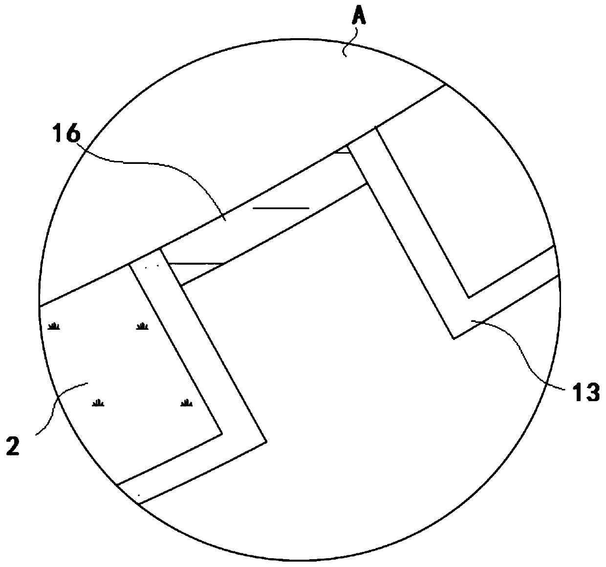 Treatment device for plastic needle cylinder of disposable medical syringe