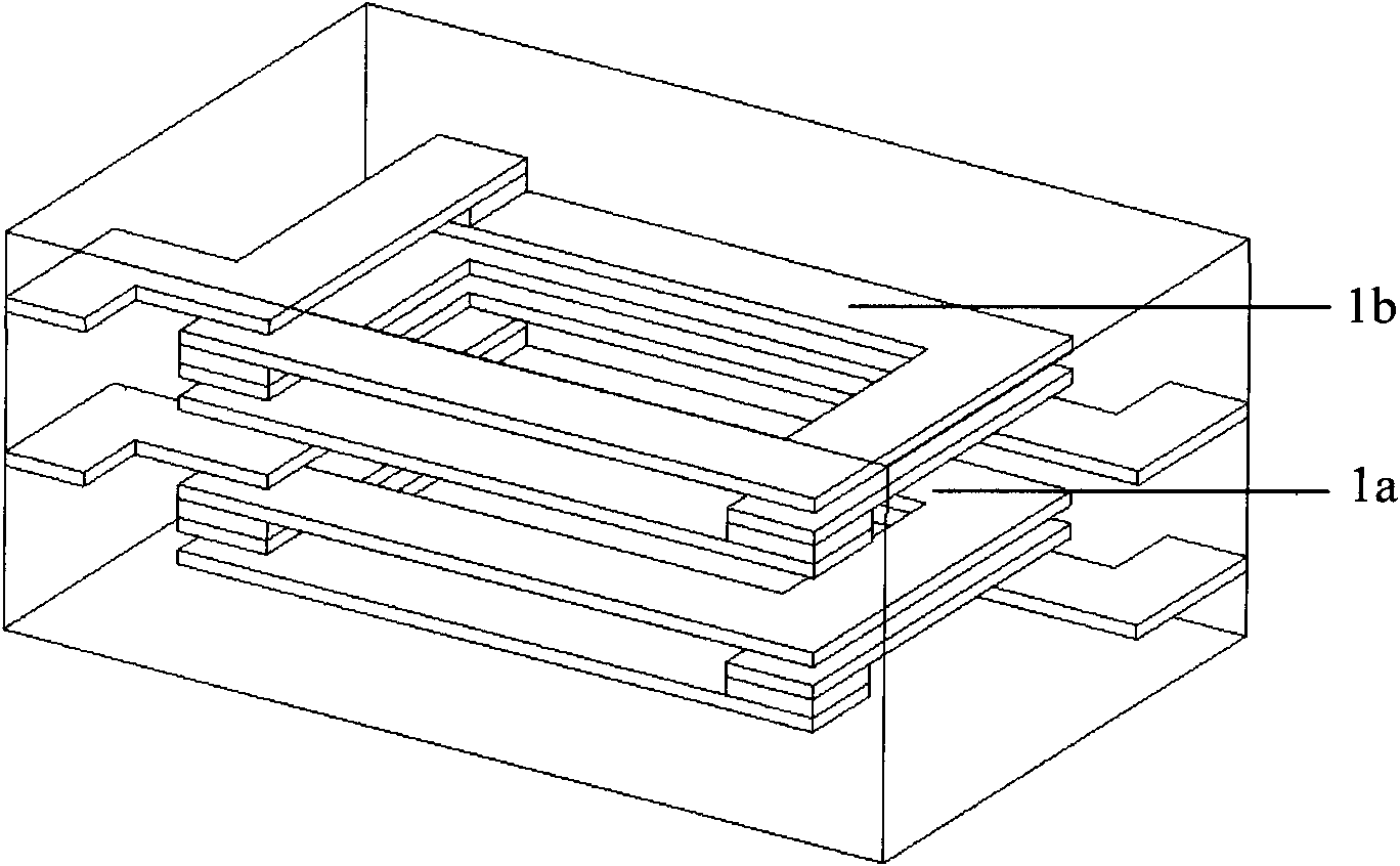 Spiral coil structure of lamination chip component inner electrode