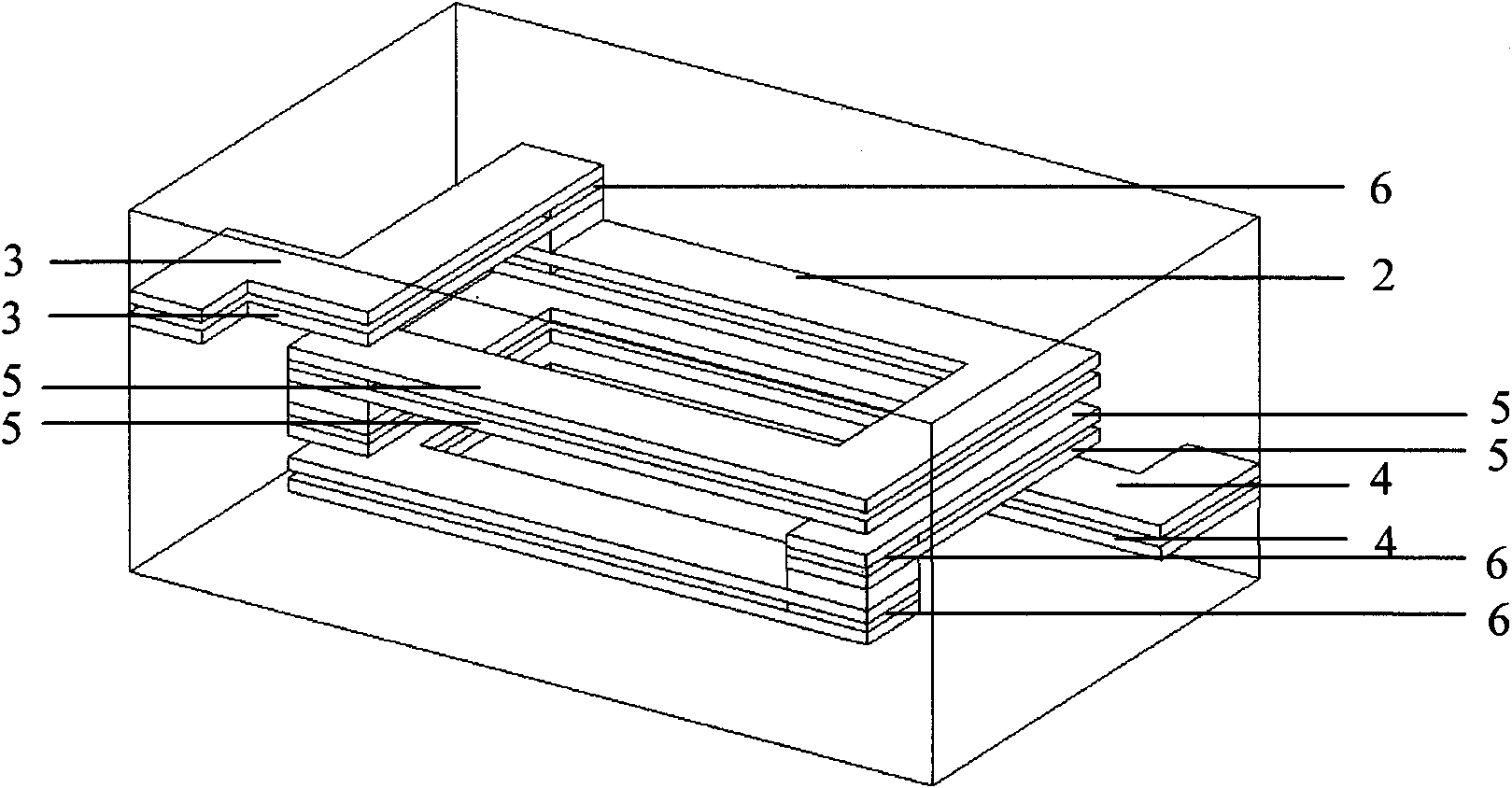 Spiral coil structure of lamination chip component inner electrode