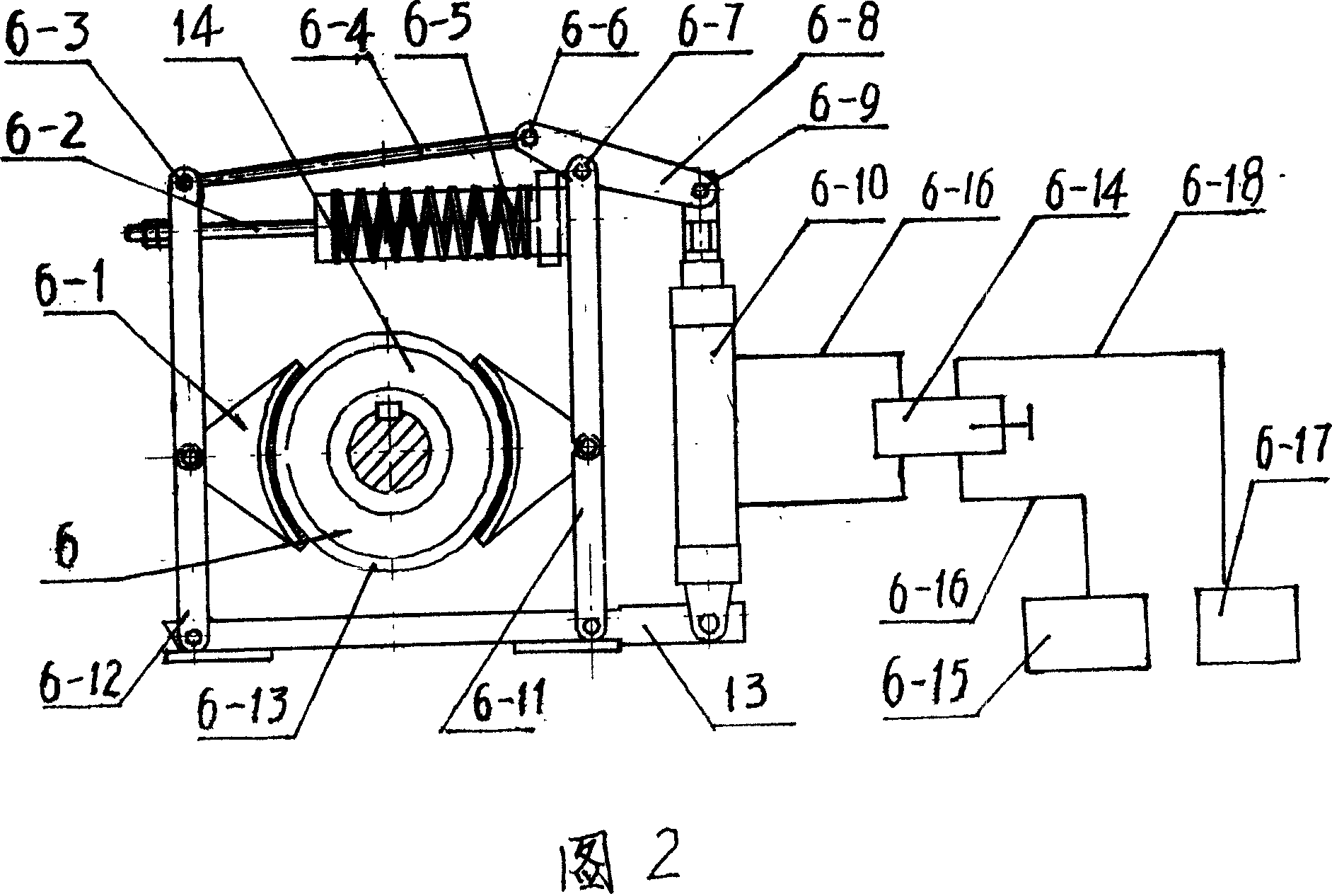 Power driven and braking equipment of pressing machine driven by servomotor directly