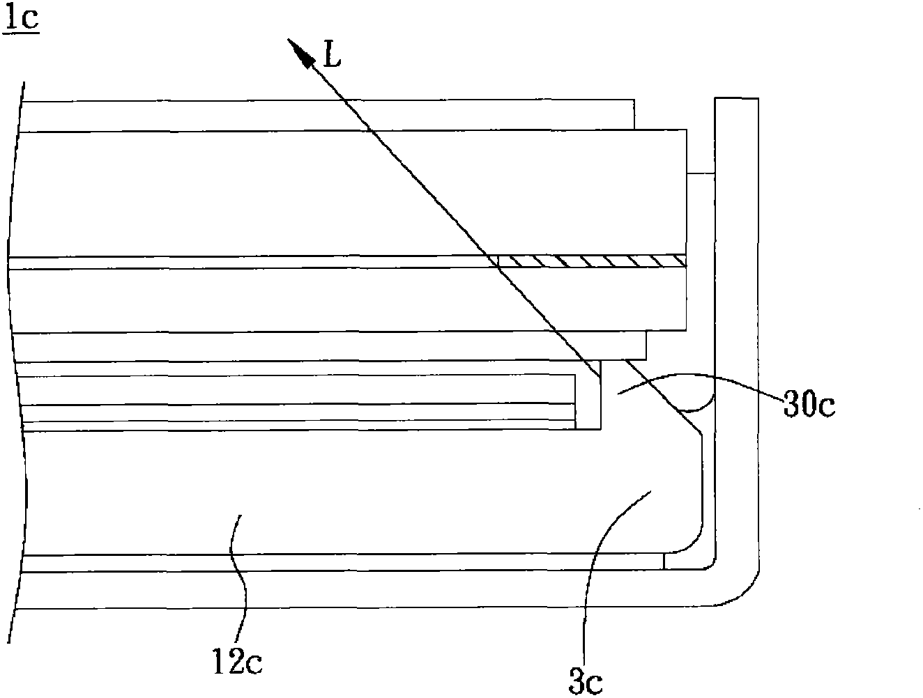 Light guide plate with supporting rib and display module comprising same