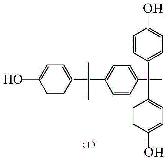 Star type polysulfone resin industrial synthesis method