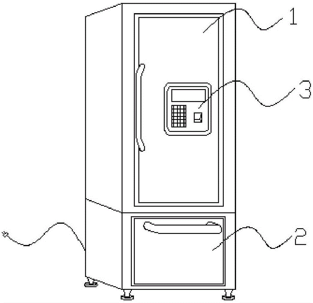 High-risk drug control cabinet with fingerprint recognition function