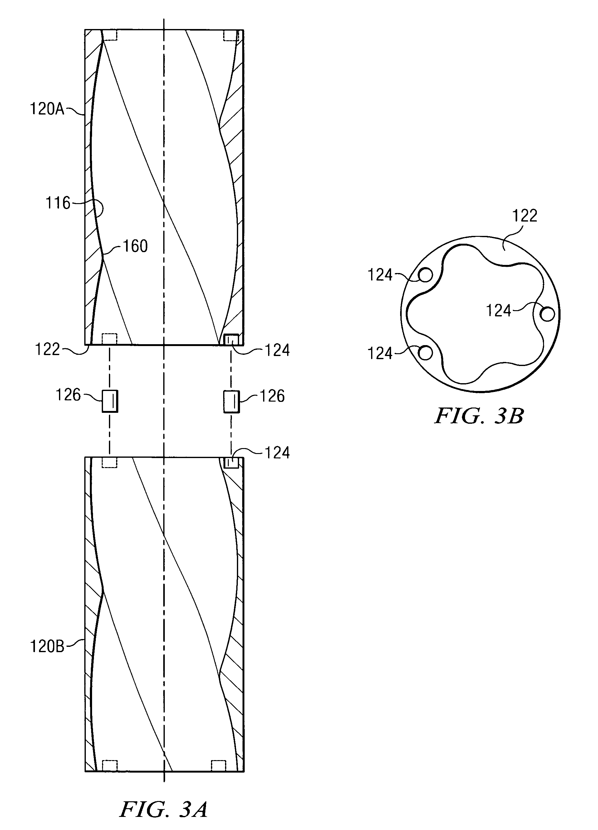 Progressing cavity stator including at least one cast longitudinal section