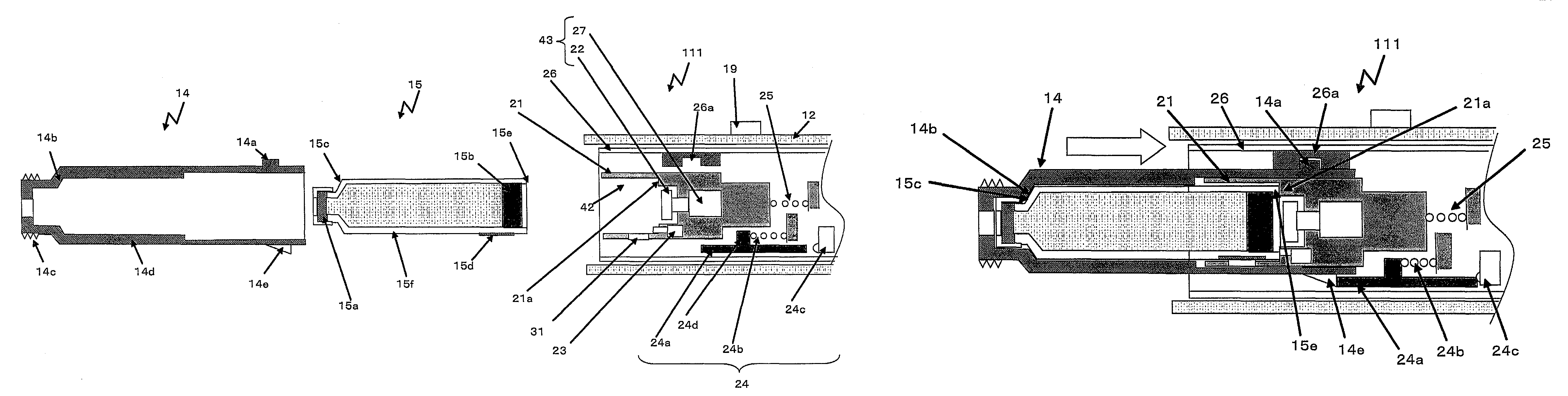 Medication administering device