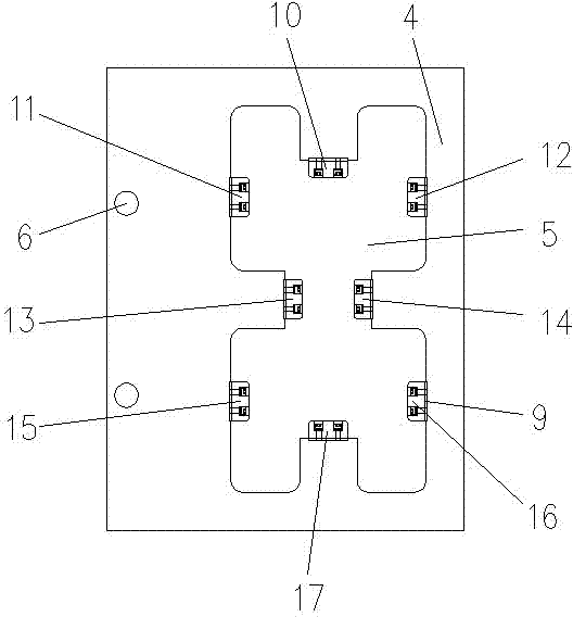 Sector-shaped section overhauling arc butting device of H-type blank continuous casting machine