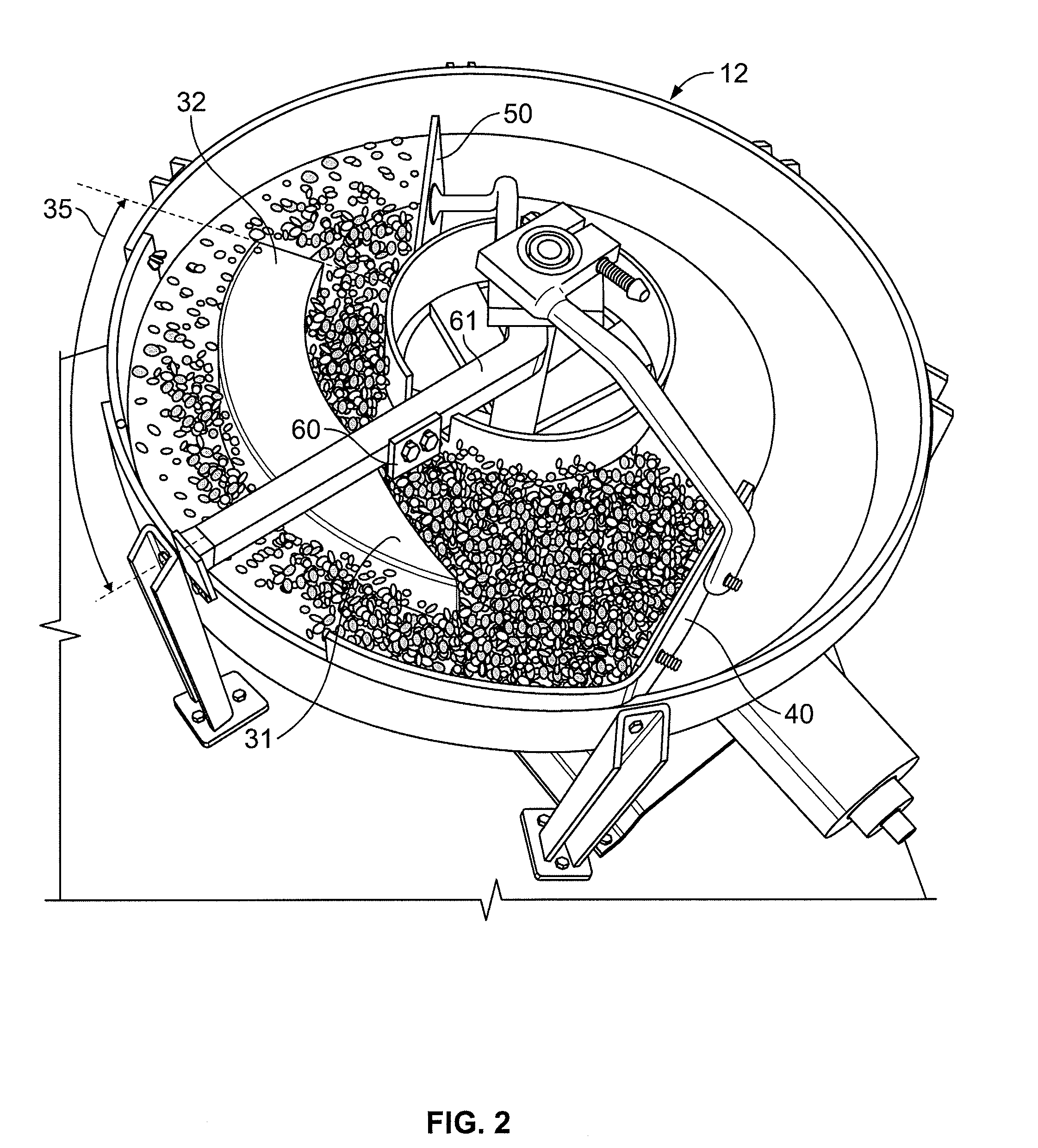 Apparatus and method for presenting a particulate sample to the scanning field of a sensor device