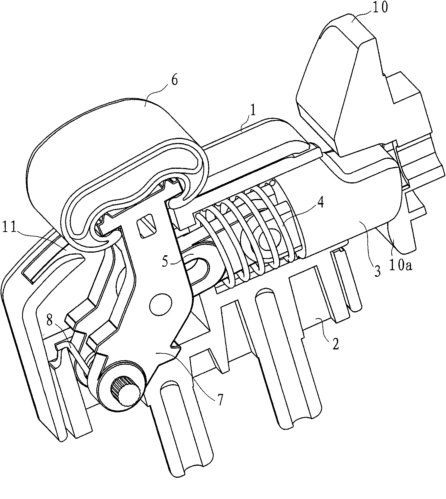 Lockset applied to transom window of inclined house