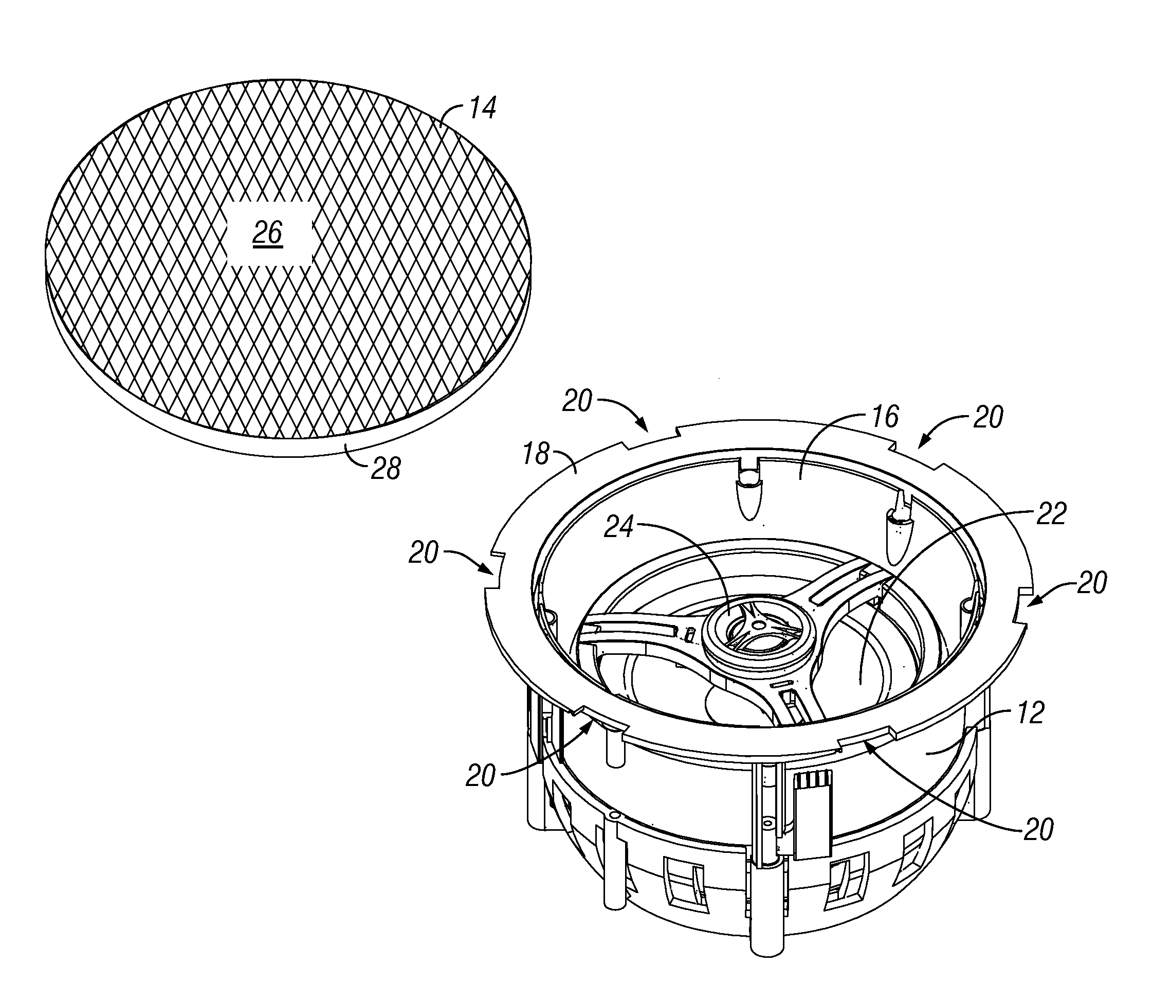 Audio speaker grill mounting system