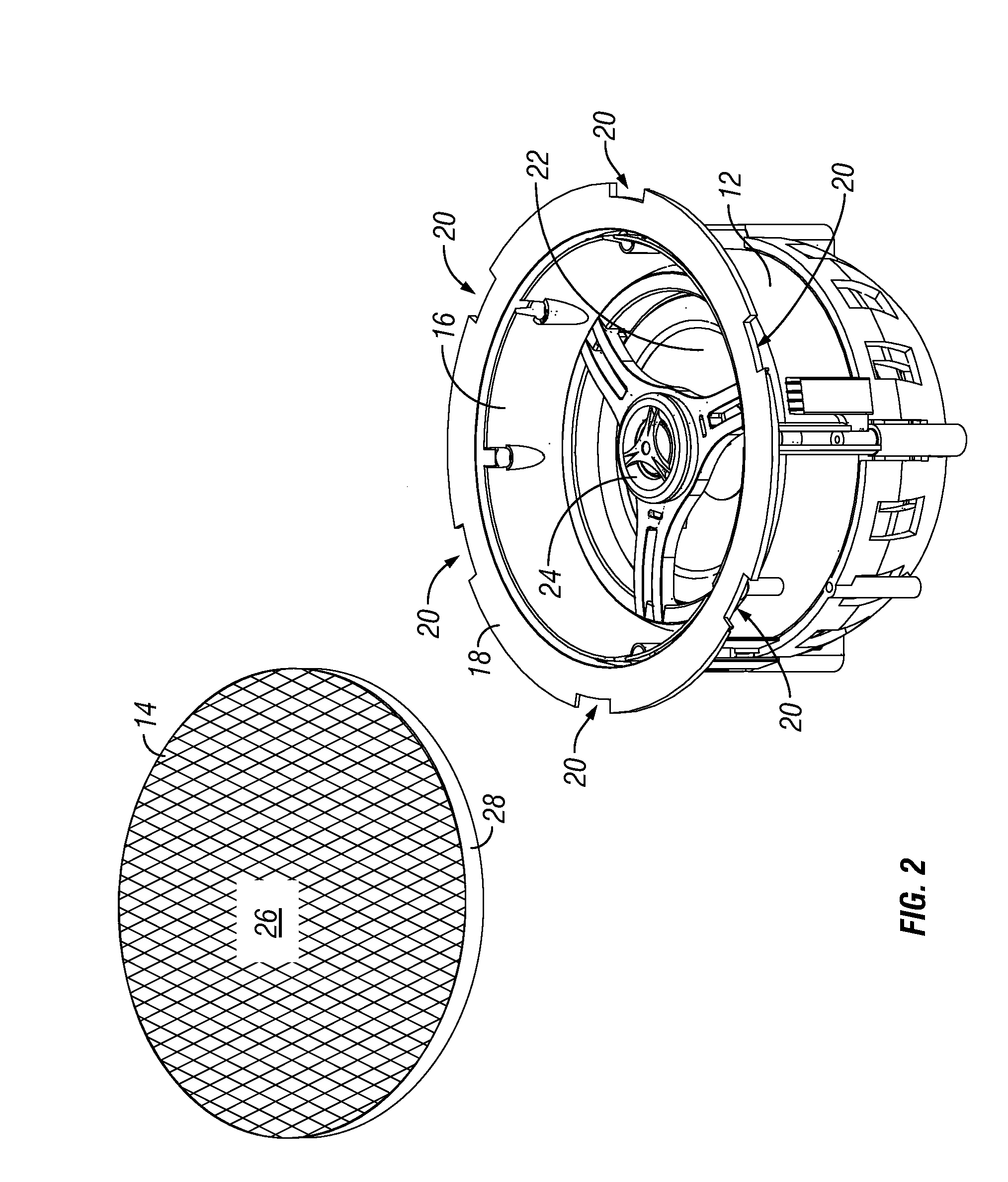 Audio speaker grill mounting system