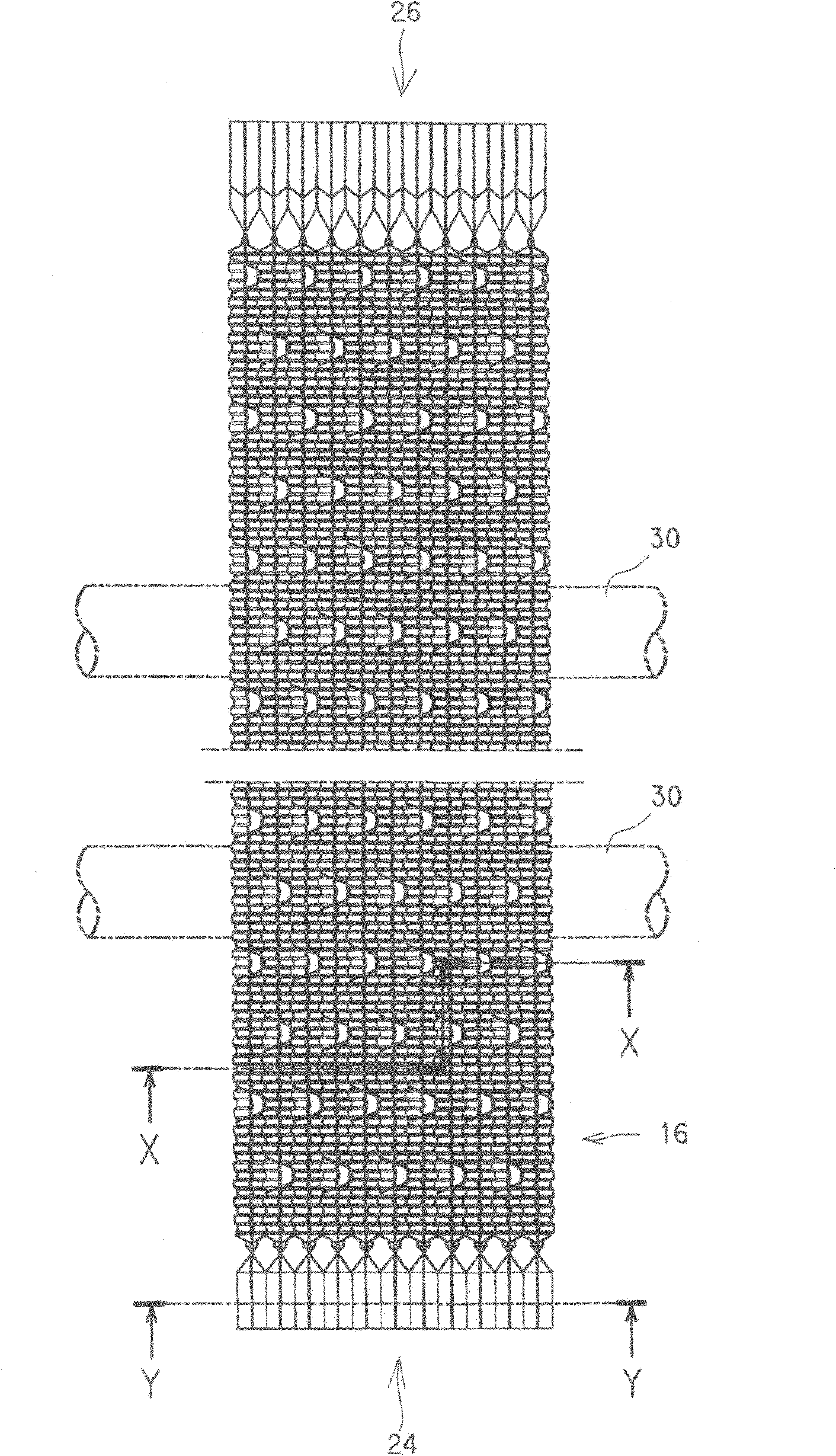 Filling component for gas-liquid contact and cooling tower using filling component for gas-liquid contact