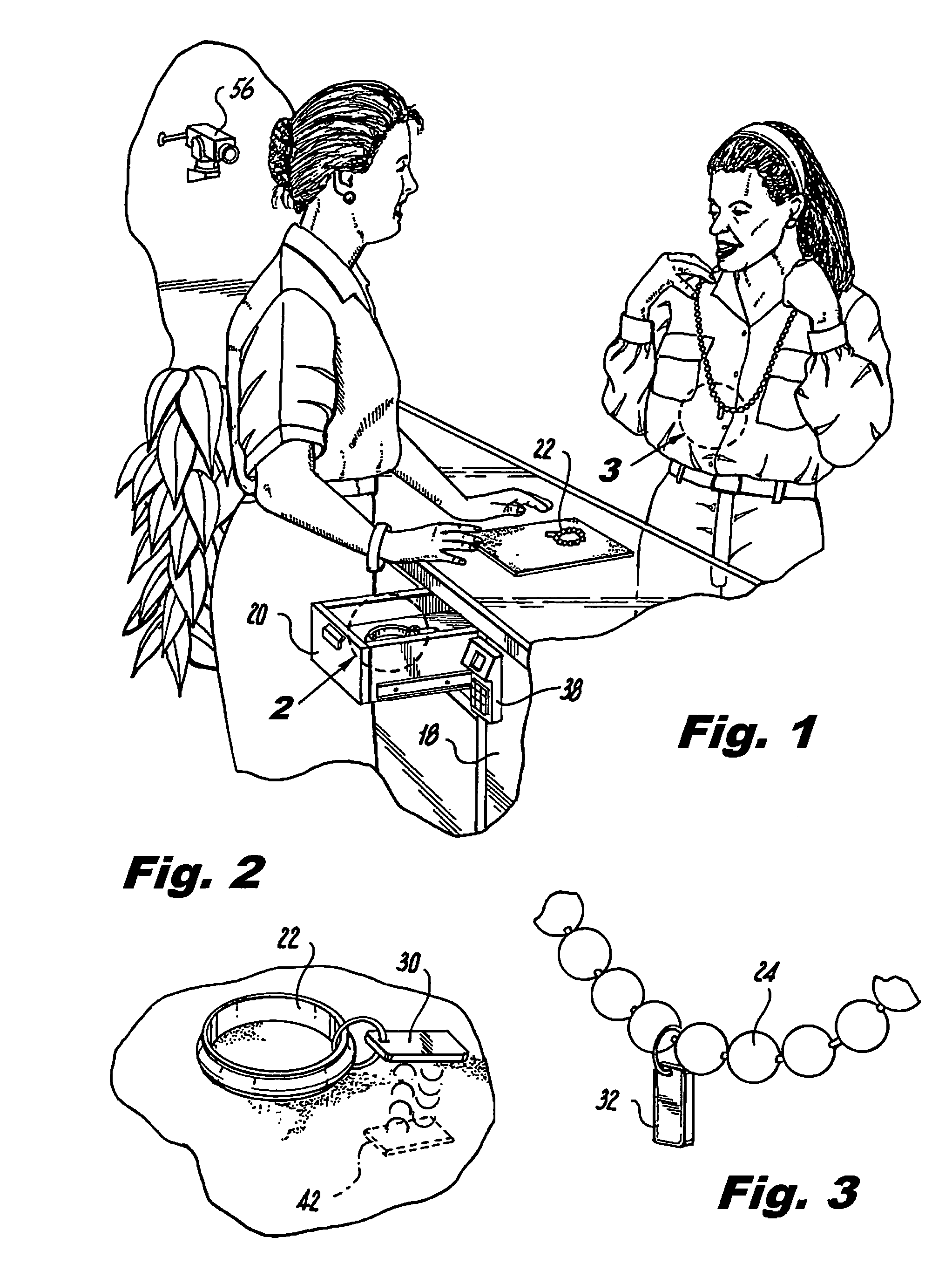 System for preventing theft of articles from an enclosure