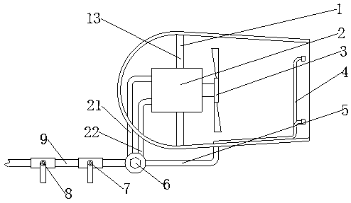 Mining hydrodynamic dust remover