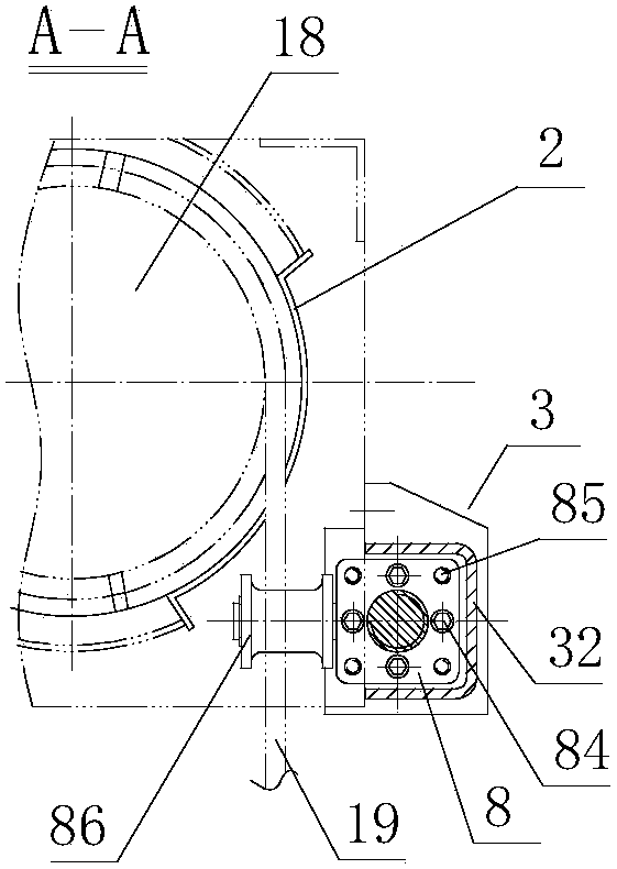 Rope guide device with adjustable rope guide device and clamp type rope pressing device