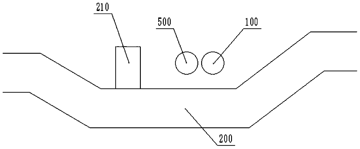 Construction method of underground pipe gallery passing through underground concrete water pipe