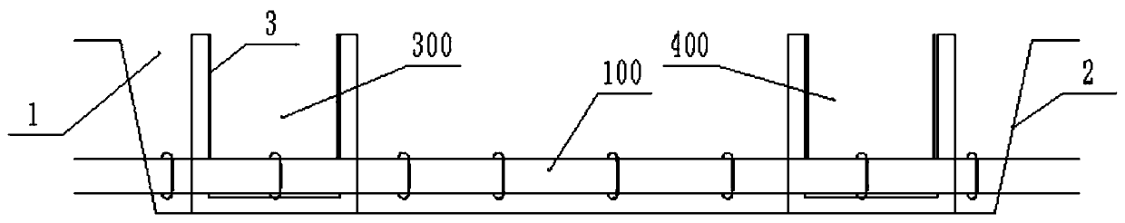 Construction method of underground pipe gallery passing through underground concrete water pipe