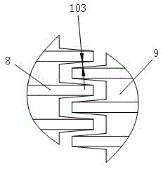 Paper surface groove embossing device