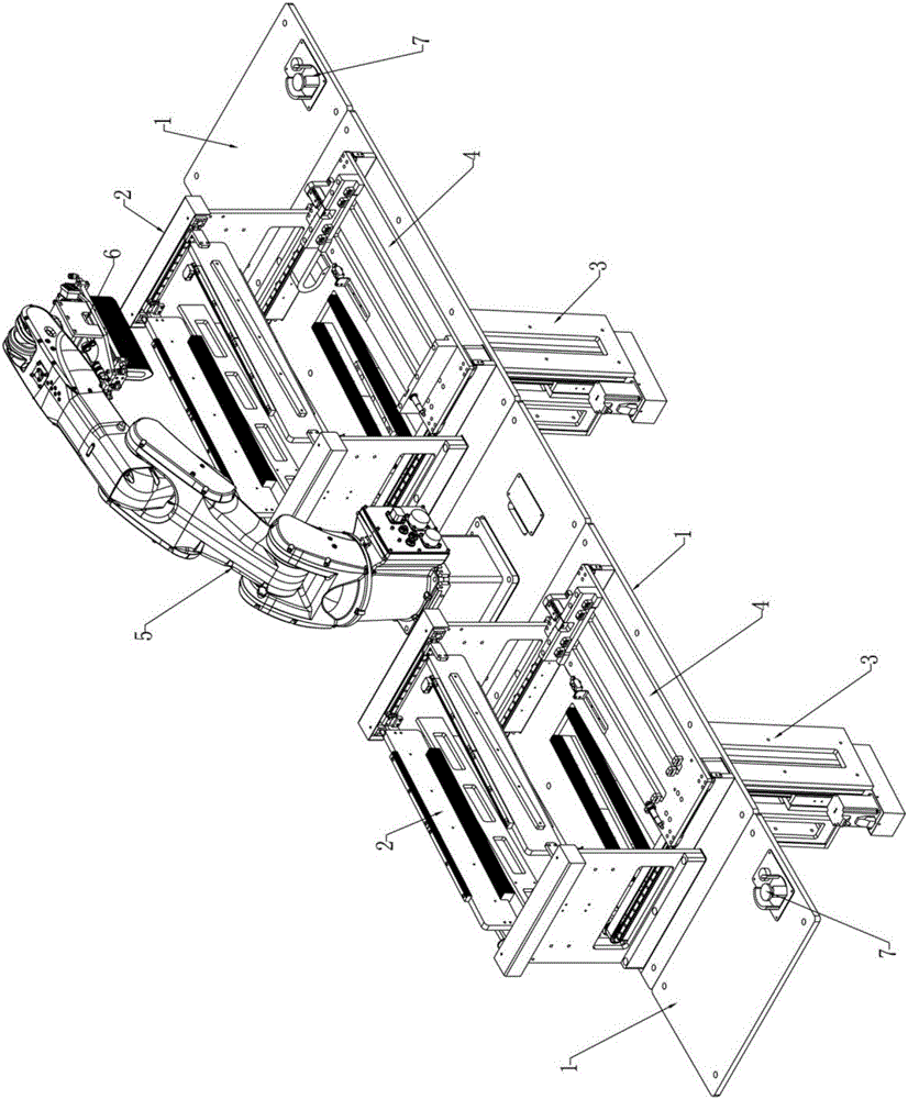 Loading/unloading device used for loading and unloading solar cell sheet in quartz boat