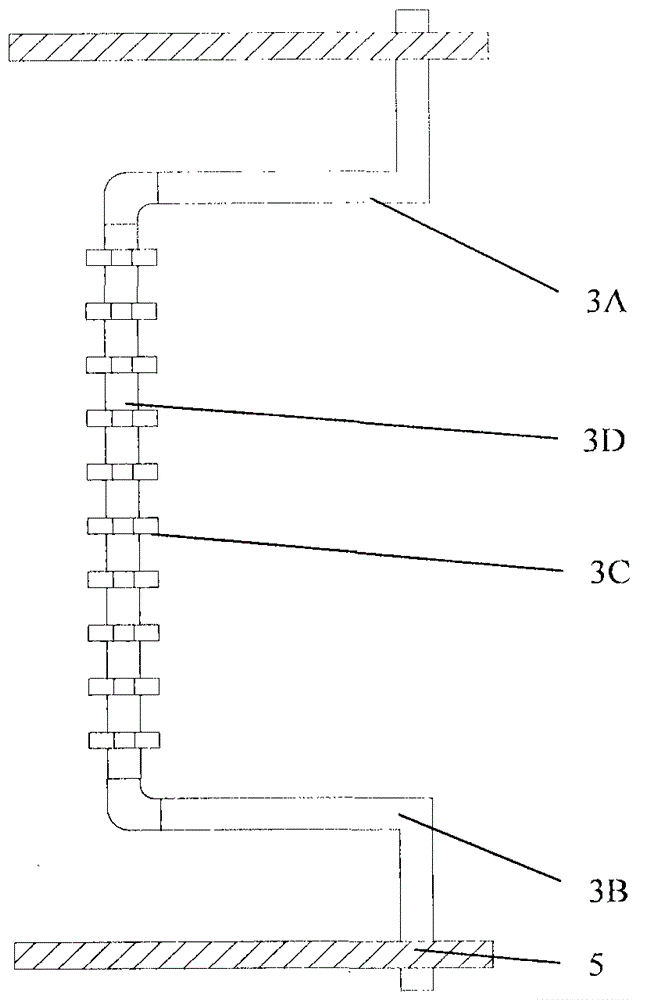 A biomass boiler slag breaking device