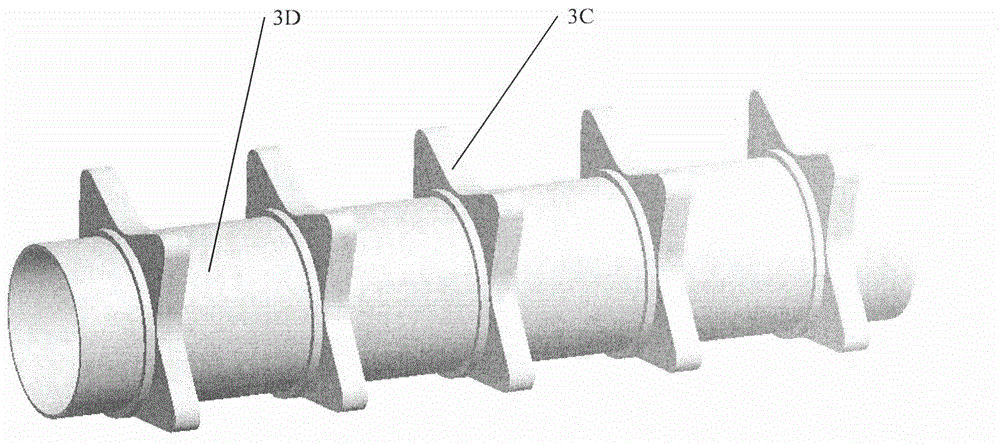 A biomass boiler slag breaking device