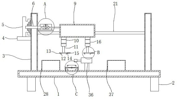 Laser marking device having automatic feeding function