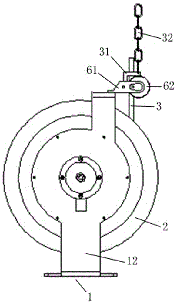 Cable reeling device and elevating antenna system provided with the same