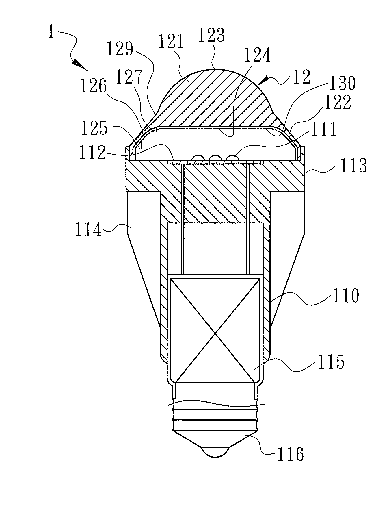 Light-transmissive shell capable of intensifying illuminant and wide-angle light transmission